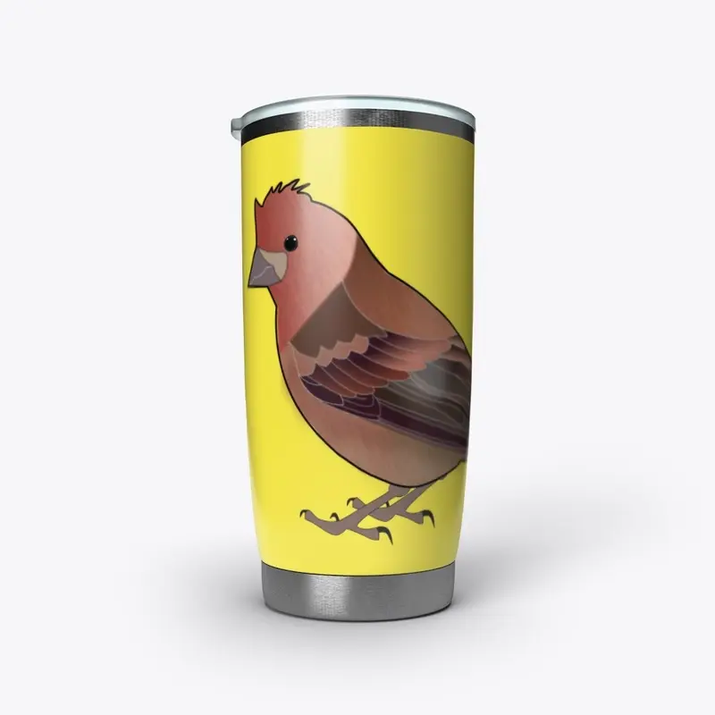 Purple Finch Stainless Steel Tumbler