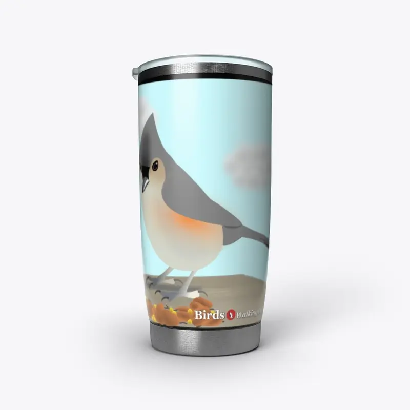 Tufted Titmouse Stainless Steel Tumbler